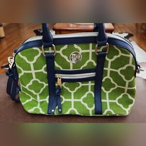 Spartina 449 Martinangel Green and Blue Patterned Bag